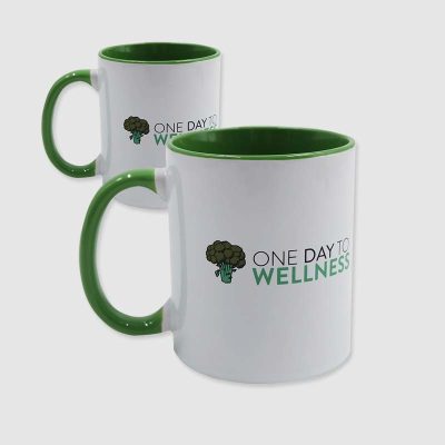 Two-Tone Ceramic Custom Coffee Mug