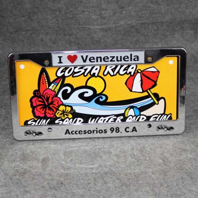 custom license plate and frame