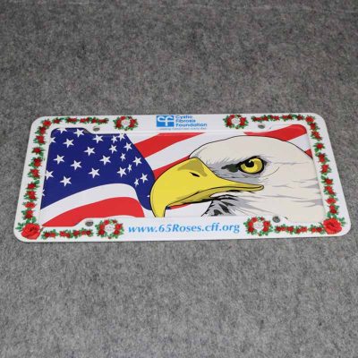 custom license plate and frame