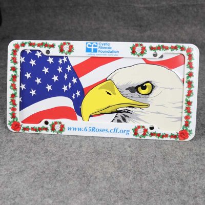 custom license plate and frame
