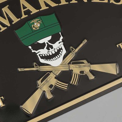 closeup view of license plate
