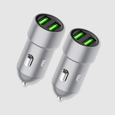 USB Charger in silver