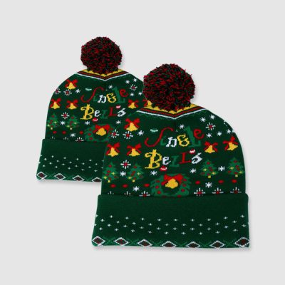 Christmas Beanies in green