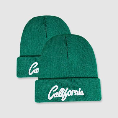 green Fisherman Beanies
