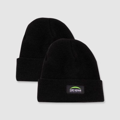 Genesis custom black beanies