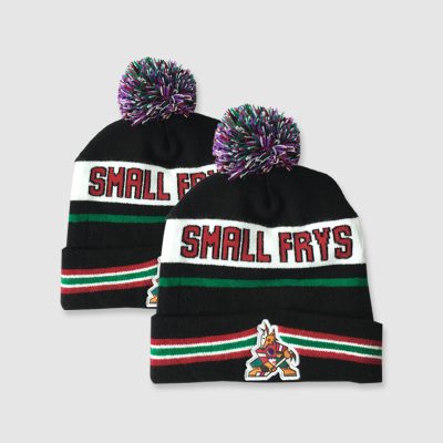 stripped beanies with pom pom