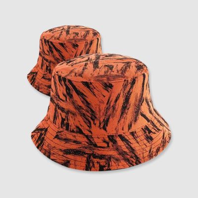 orange bucket hat