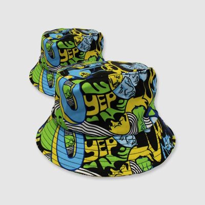 full color bucket cap