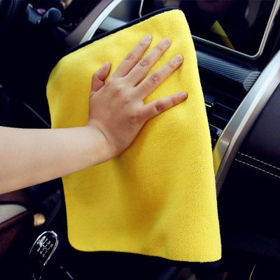 yellow car cloth