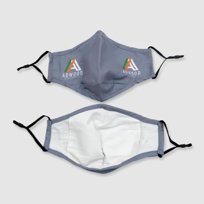 3-Layer Reusable Adjustable Custom Face Mask-grey