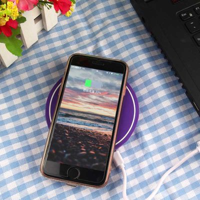 purple custom design wireless charger