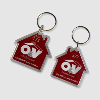 House Shape Acrylic Keytag