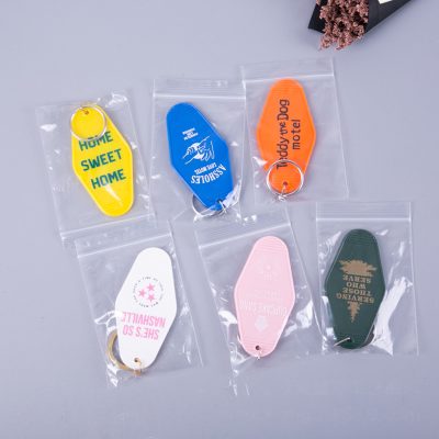 poly bag packaging of key tag