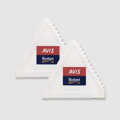 triangle custom ice scraper