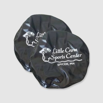 white print on black tyre cover