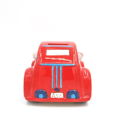 back Car Shape Cute Coin Bank Ceramic