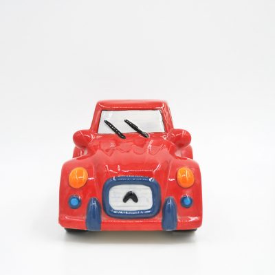 front Car Shape Cute Coin Bank Ceramic