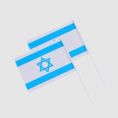 white with blue print