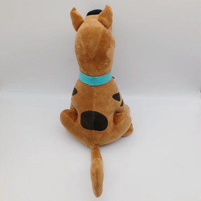 plush dog back view