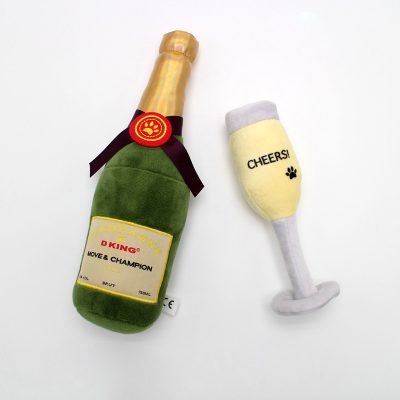 Champagne Wine cup plush toy