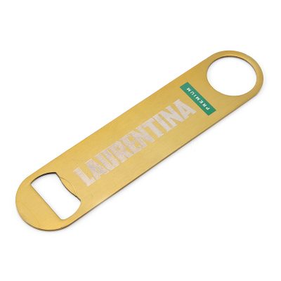 flat bottle opener yellow coated