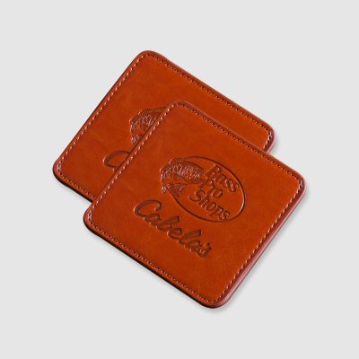 Square Custom Leather Coaster