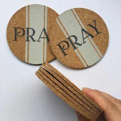 pray Custom Bar Coasters