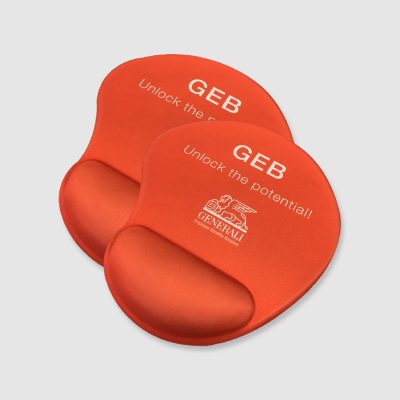 red mouse pad with wrist support