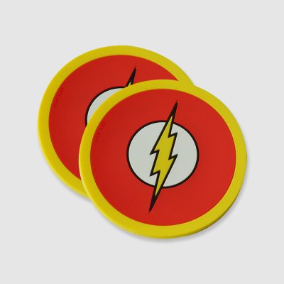 YELLOW RED SILICONE RUBBER COASTER