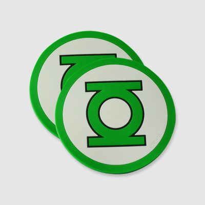 GREEN RUBBER COASTER