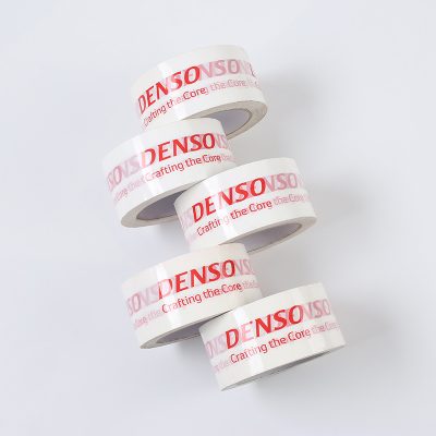 red packaging tape