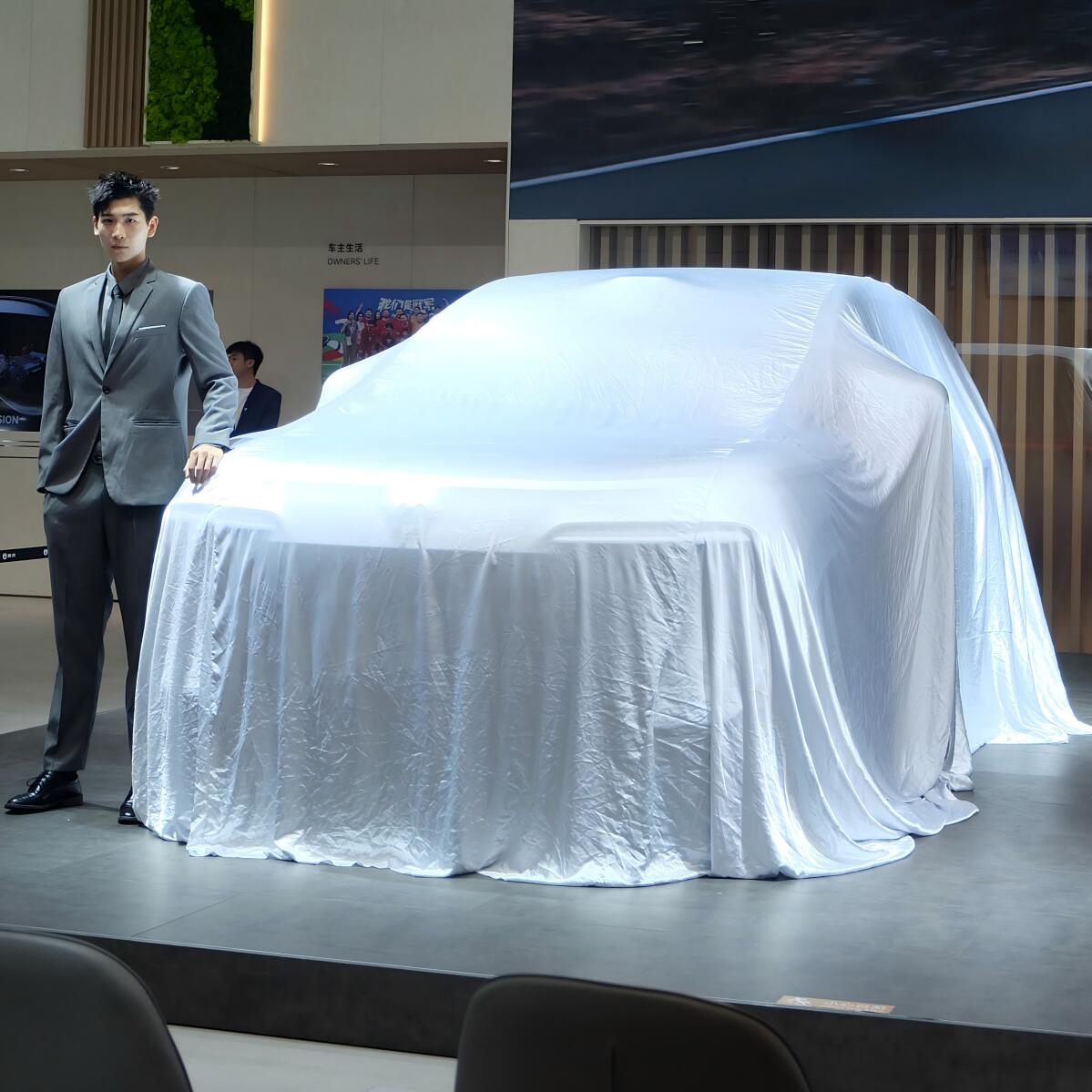 Car Unveiling Cover for Showroom 1 car reveal cover2