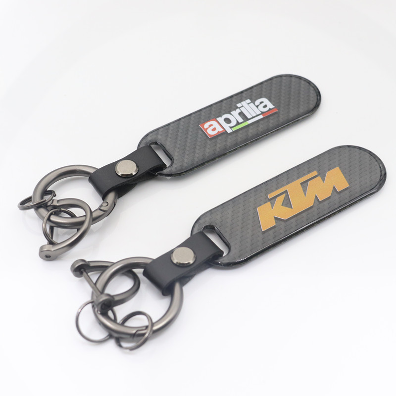 Superior Custom Carbon Auto Keychain 3 key tag, KTM Print