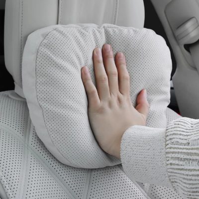 gray Breathable Car Neck Pillow