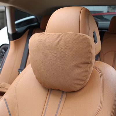 brown Breathable Car Neck Pillow