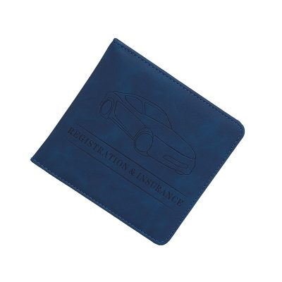dark blue Vehicle Registration Holder
